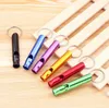 Aluminium Whistle Outdoor vandring camping Survival Whistle with Key Chain Dog Training Whistles SN775