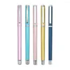 30pcs Business Bdoint Pen 0.5mm Siyah Doldurma Metal Ofis Top Kalemleri Okul Yazma Malzemeleri Jel Toptan