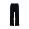 Heren jeans Amerikaanse stijl zwarte erosie beschadigde ruwe high street jeans heren ins hiphop mode vintage skinny broek 2023 streetwear 230509