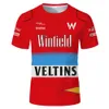 2023 Mode F1 Herren T-Shirt Formel 1 Team 3D Gedruckt Williams Sommer Lose Rundhalsausschnitt Atmungsaktives Top Übergroße Kurzarm Kinderkleidung