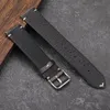 Titta på band Cow Leather Watchband 18mm 19mm 20mm 21mm 22mm Vintage Leather Men Kvinnor Byte Thin Armband Strap Band Watch Accessories 230509