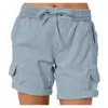 Damen-Shorts für Teenager-Mädchen, locker, hohe Taille, weites Bein, Hose, Übergröße, Damenbekleidung