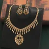 Bröllopshår smycken franska trendiga tillbehör för flickor guldpläterade tofs kedja brud arabisk lyx brud 230508