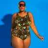 Menas de banho plus size feminino Mulheres estampas sólidas biquíni plus size treinamento de tanque de tanque de roupas de banho vintage Tankini tankini tankini feminino z0508