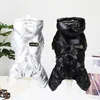 Rompers Black Silver Colors Warm Thickening Cotton Padded Overalls for Dogs Autumn and Winter Pet Jacket Dog Clothes Perros Accesorios