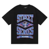 Дизайнерская модная одежда Футболка Футболки Trapstar Street Secret Print Чистый хлопок Повседневная с коротким рукавом Мужская женская Свободная марка Street Trend Футболка с круглым вырезом Летние топы