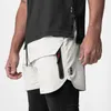 Men's Shorts 4 Colours Men's Sport Short Pants For Running Gym Fitness With Zipper Pockets Waterproof Wear-resistant Hanging Design 230509