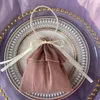 Gift Wrap Wedding Candy Pouch Solid Color Comfortable Touch Lace-up Baby Shower Party Storage Hand Bag Gift-giving