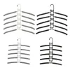 Hangers Racks Spacesaving wardrobe hanger multilayer clothing storage organizer foldable support hanger metal hanger sweater hanger 230508