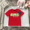 Kids T-shirts Boys Girls Short Sleeves Letter Cotton T Shirt Adults and Children Summer Tees Baby Tops White Black 90cm-160cm A015