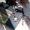 Charms Vintage Natur Jade Golden Hanfu Kleidung Accessoires Chi-pao Anhänger Hängende Dekoration Tasche VerpackungCharms