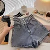 Womens Shorts Hoge Taille Denim Vrouwen Kleding Zomer Koreaanse Modeketen A-lijn Wijde Pijpen Broek Vrouwelijke Casual Ropa De Mujer