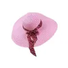 Stingy Brim Chapeaux Femmes Chapeau D'été Large Chapeau De Paille Plage Floppy Fold Sun pour Filles 230508