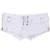 Damen Shorts Ultra Low Waist Denim Short Jeans Feminino 2023 Nachtclub Slim Women Fashion Personalisierte Bandage