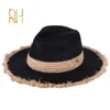 Stingy Brim Hats Summer Cowboy Cap Casual Sun For Women Fashion Letter M Jazz Straw Men Beach Panama Hat Wholesale RH 230508