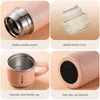 Tumblers 500ml stainless steel vacuum film thermostat with mug bullets doublelayer coffee roller water bottle keep warm in winter 230508