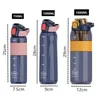 Neue 750 ml/1000 ml/1600 ml Wasserflasche aus Tritan-Material mit Strohhalm, umweltfreundlich, langlebig, für Fitnessstudio, Fitness, Outdoor-Sport, Shaker, Trinkflasche