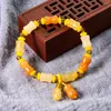 Charm armband naturliga agatpärla armband för kvinnor handgjorda citrin sten armband charms smycken yoga lyckliga rikedom välstånd gåvor