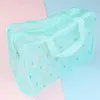 Trousse de maquillage de voyage en PVC transparent en plastique transparent trousse de toilette cosmétique pochette de sac à fermeture éclair 100 pièces