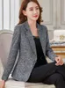 Damskie garnitury Blazery Eleganckie kobiety Autumn Blazer Casual Long Rleeve Profesjonalne biuro mody damskie Busines