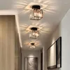 Lampes murales moderne minimaliste LED cristal plafonnier maison entrée lumière luxe créatif personnalité balcon allée