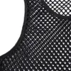 MENS TANK TOPS SEXY TOPPRESPARENT MESH ORSHIRT FISKNET VEST Sträng ärmlösa skjortor Male See Through Night Clubwear Slim Sport 230509