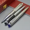 Высококачественный серебряный металл CT Ballpoint Pen Business Office Office Stationery Luxury Refill Pens для рождественского подарка