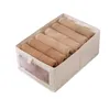 Storage Bags Clothes Japanese Cotton Box Sortin Sorting Wardrobe Mesh Style Linen Household Visual Fabric