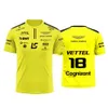 2023 Mode F1 Herr Polo Formula One Team Aston Martin tryckte rund hals Sport Leisure Adult Children Summer Racing