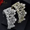 Bröllopshårsmycken A195 Luxury Wedding Crown For Bride Tiaras Hair Jewelry Gifts Crystal Hair Accessories Kvinnor Pannband Brudbonad 230506