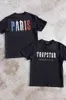 Designer Mode Vêtements Tshirt Tees Trapstar Paris Imprimer l Beauté Mode Été Simple Couleur Tendance marque Manches Courtes Couple Luxe Casual Coton Streetwear Spo