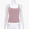 Débardeurs pour femmes Tops basiques Camisole femme Sexy Sous-vêtements féminins Vêtements d'été Collants blancs Haut de sport avec bretelles Mignon Années 2000 Y2k