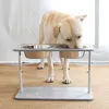 Feeding Big Dog Elevated Feeders Large Pet Animal Height Adjustable Food Water Bowl Dogs Eating Drinking Double Bowls with Stand