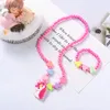 8 Arten Kind-Mädchen-nette wulstige Blumen-Halsketten-Armband-gesetzte Weihnachtsgeburtstagsfeier-Schmucksache-Geschenksätze M2036