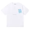 Designer modekläder T-shirt T-shirts Märke Trapstar High Street Avslappnad Casual Blue Flame Print Herr Damer Rundhalsad Kortärmad T-shirt Mode Lyx Casual St