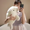 Lamantin Anime mignon Dugong peluche vache de mer jouets en peluche animaux réalistes Simulation peluche poupée Kawai jouet cadeaux enfants