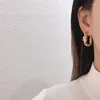 dangle earringsファッションデザイナーシンプルなゴールドシルバー長方形のU字型ダイヤモンドヨーロッパアメリカンジュエリーアクセサリーのトレンド