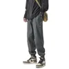Calça masculina cargo calça -calça masculina de cor sólida casual estilo japonês ao ar livre calça esportes de moda marca