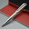 Высококачественный серебряный металл CT Ballpoint Pen Business Office Office Stationery Luxury Refill Pens для рождественского подарка