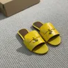 Summer Charms walk ostrich slides Mules slippers sandals Genuine leather open toe flat heels women Luxury Designers Fashion Casual shoes factory footwear