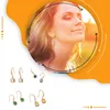Boucles d'oreilles pendantes 1 paire strass cristal anniversaire Festival Date de mariage travail clous d'oreille mode Piercing bijoux pour