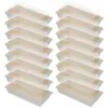 Emballage cadeau 50 Pcs Cake Box Conteneurs Couvercles Sushi Pâtisserie Pain Gardien Pp Rouleau Emballage Conteneur