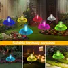 1/2pcs fibra óptica água -viva solar Luz IP65 Forma de forma à prova d'água Ornamentos de decoração de jardim de iluminação