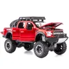 Diecast Model 1 32 Ford Raptor F150 Picku Alloy Car Carry Big tires Off-Road Vehicle Toy Diecasts Toy Vehicles Car Model Kids Toy Gifts 230509