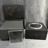 Watch Boxes Factory Wholesale Hub Boîte en bois noire originale avec étui à fenêtre en acrylique et possibilité de personnaliser la carte
