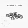 Nouveau roulement Miniature 10 pièces MR52ZZ MR63ZZ MR74ZZ MR85ZZ MR106 MR117 MR128 MR155ZZ métal scellé livraison gratuite pièces en acier chromé