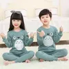 Pyjamas kinderen pyjama's jongens totoro katoenen kleding broek set cartoon slaapkleding kinderen pyjama's voor meisjes peuter baby outfits kind pyjama 230509