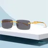 Gafas de sol doradas de leopardo para hombre, gafas de sol redondas sin marco para mujer de verano, gafas de sol retro con diseño de arco circular, gafas de sol de estilo Hip hop