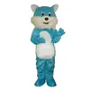 Nouveau chat bleu mascotte Costumes noël fantaisie robe de soirée dessin animé personnage tenue costume adultes taille carnaval publicité de pâques