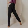 Scen Wear 2023 Latin Dance Pants for Women Men kostym svart grå tango byxor moderna chacha kläder